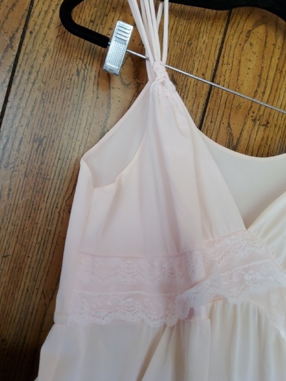 Vintage Shaddowline Chemise Pink Nightgown. - Picture 3 of 7